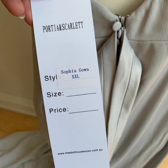 PORTIA and Scarlett Sophie Gown XXL Gray Dress - Picture 10 of 13